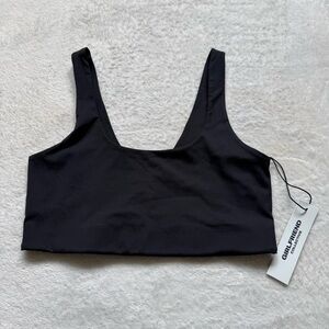 NWT Girlfriend collective black sports bra size medium